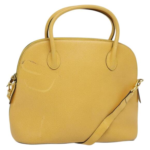CELINE Hand Bag Leather Yellow Gold - Picture 1 of 12